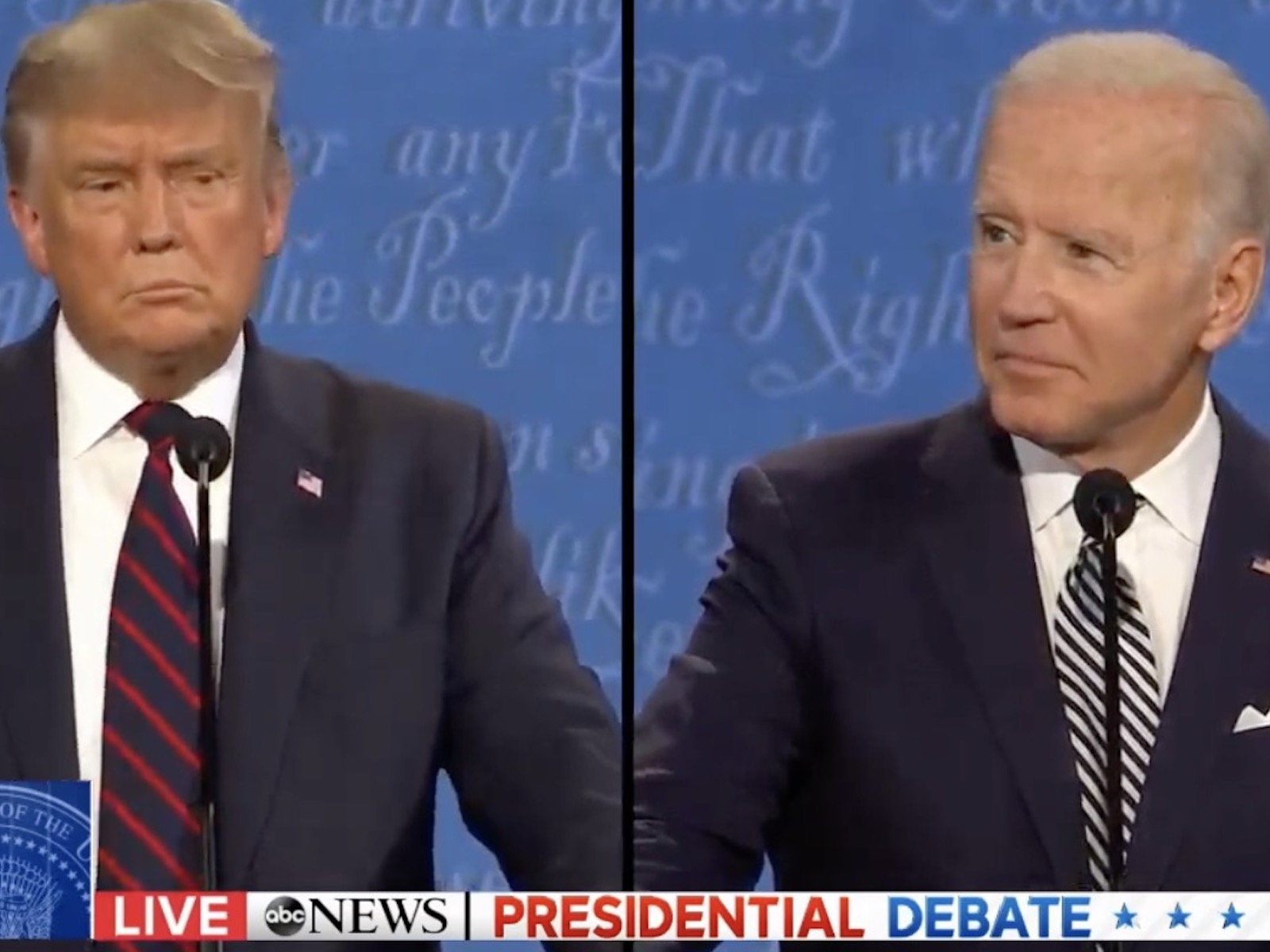 Joe Biden and Donald Trump Face-Off In First 2020 Presidential Debate [Live Stream]